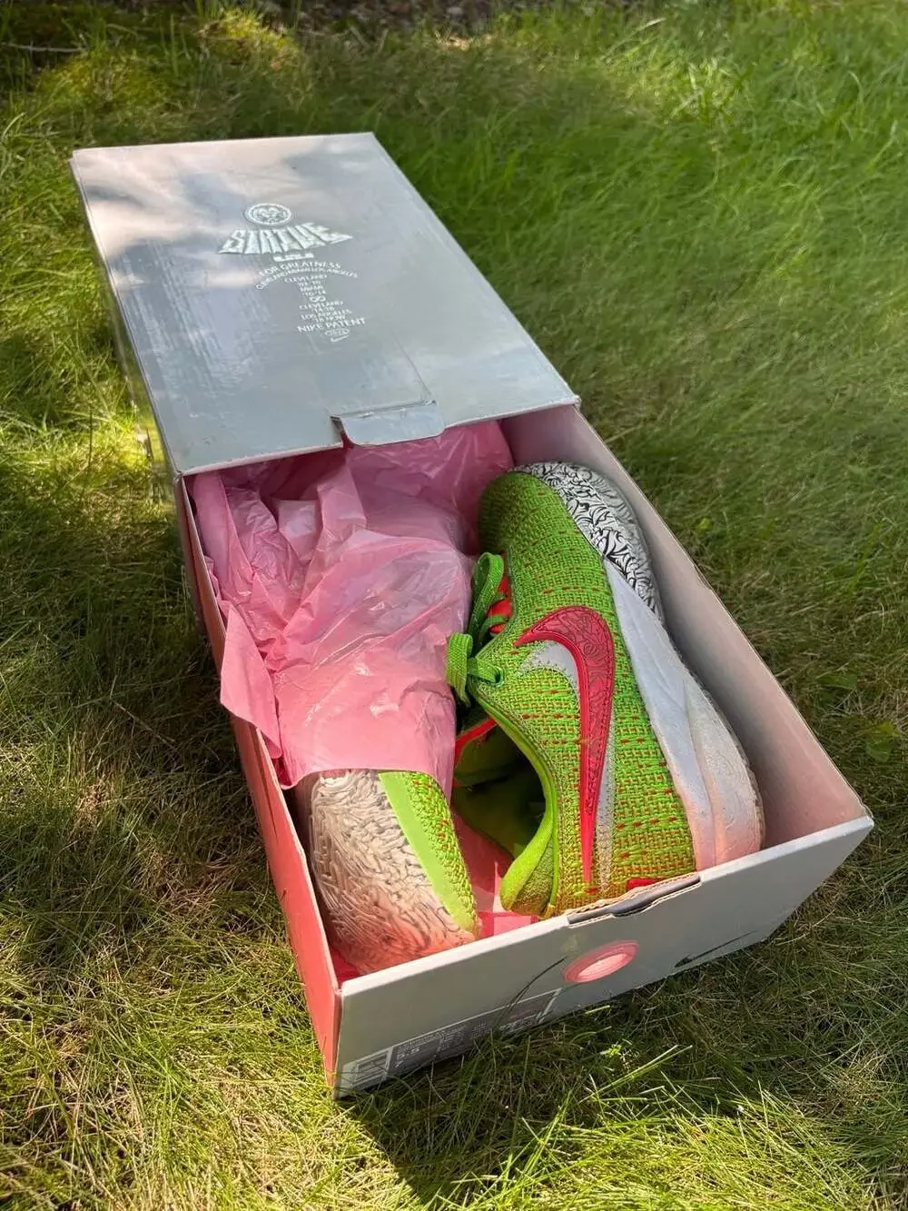 Nike LeBron 20 Stocking Stuffer Christmas Sneakers Green Apple FJ4955-300